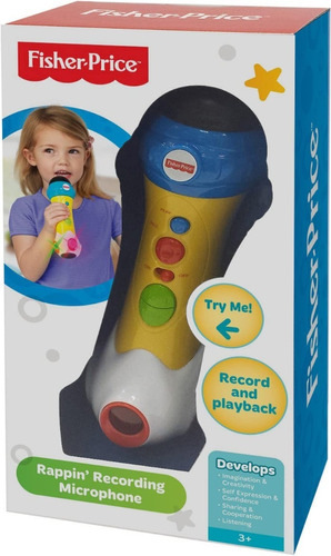 Microfono Graba Luz Y Sonido Fisher Price (2447)