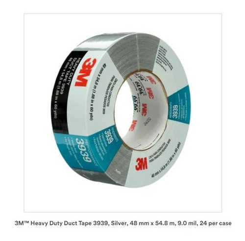 3m 3939 Cinta Ducto Heavy Duty Gris (2 PuLG X 55 Metros)