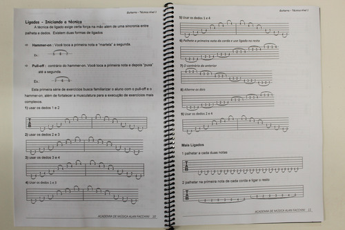 Coleção C/ 4 Volumes De Apostilas - Violão Guitarra 308 Pg