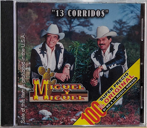 Miguel Y Miguel 13 Corridos / Cd Nuevo Sellado