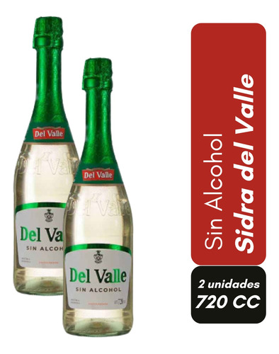 Sidra Del Valle Sin Alcohol 720cc X2 Unidades