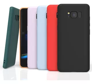 Capa Case Silicone Aveludada Para Galaxy S8 / S9 / S8 Plus