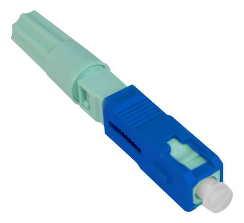 50m Cabo Óptico 1 Via Completo Sc Upc Com Conversores Rj45