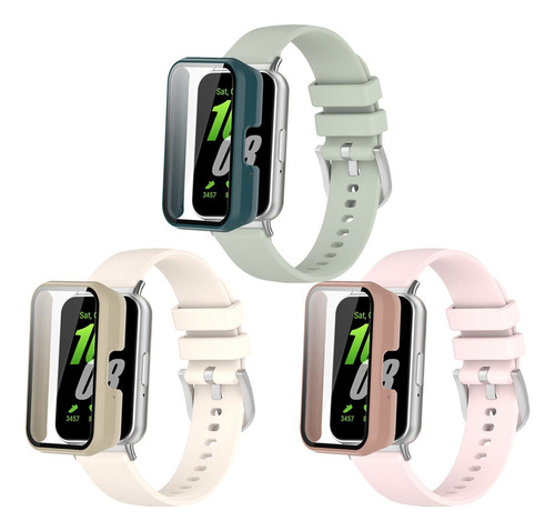 3 Correas + 3 Pc Funda Mica Para Samsung Galaxy Fit 3