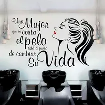 Comprar Vinilo Decorativo Estética O Salon De Belleza Color Negro