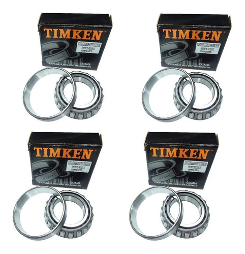 Kit 4 Rulemanes Timken  Delanteros Masas Jeep Williz 4x4