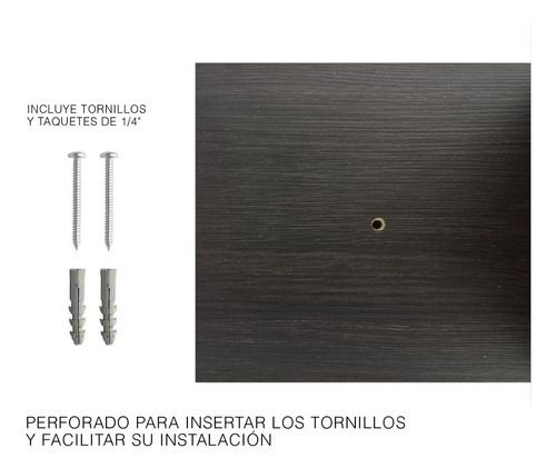 Repisa Esquinero Estante Flotante De Madera 3 Niveles 85x15 Color Roble Dakar