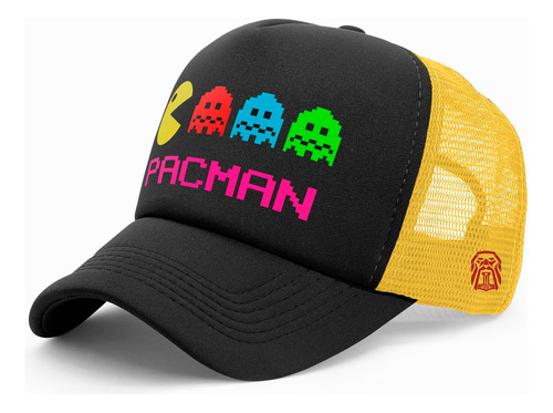 Gorra Trucker  Personalizada Motivo Retro Pacman 003