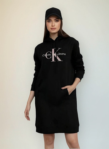 Vestido Calvin Klein Buzo Talle S/m