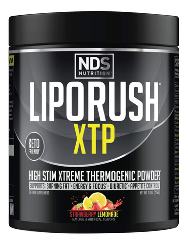 Liporush Nds Nutrition Xtp Quemador De Grasa Termognico Con