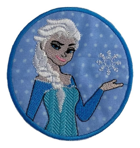 Parche Aplique Bordado P/pegar Elsa Frozen