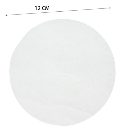 Papel De Horno Redondo Siliconado 12cm Resistente Calo 500u