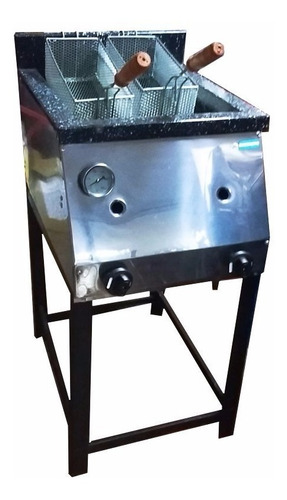 Imagen 3 de 3 de Freidora Industrial Tecnocalor 33 Lts Acero C/2 Canastos
