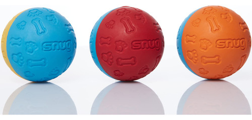 Pelota Goma Para Perros Medianos Pequeños Muy Resistente 3p