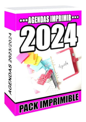 Kit Imprimible Agendas Y Planners 2024 Pack + 200 Modelos