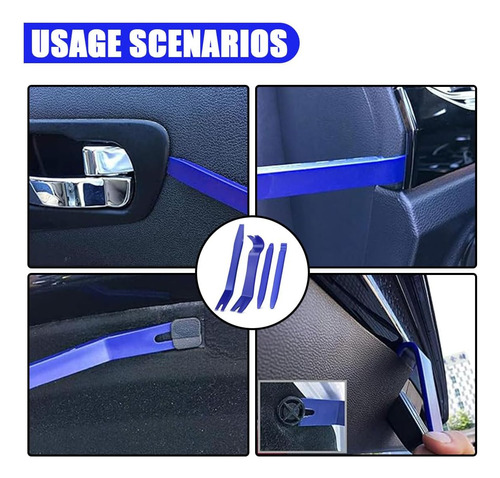 Extractor Clip Plastico Panel Molduras Tapizados X 5 Pc S.