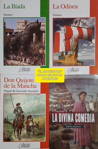 Clásicos Juveniles/ Don Quijote, Odisea, Iliada Y Divina Com