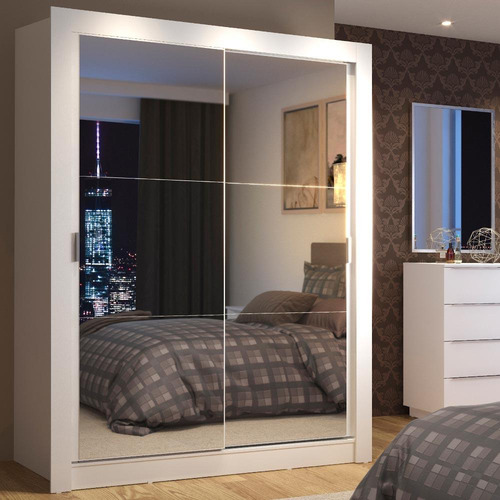 Ropero Closet Madesa Denver 2 Puertas Com Espejo Nn