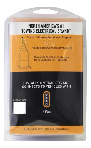 Kit Instalación Cableado Remolque Conexión 4 Vías Plano 12v