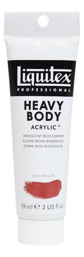 Pintura corporal pesada acrílica Irid Rich Copper S2a, 59 ml, Liquitex