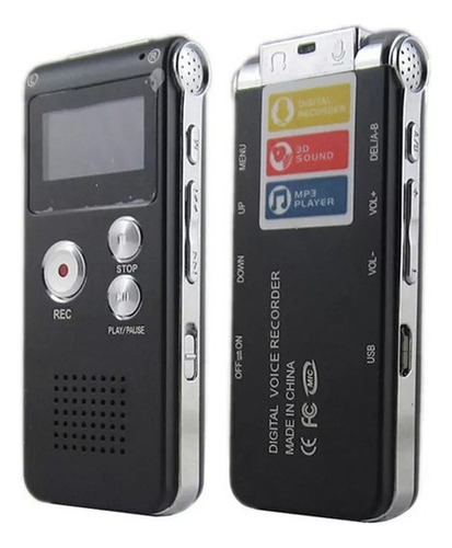 Mini Espía Grabadora De Voz 500h Micro Inmediato