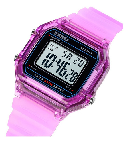 Reloj Pulsera Digital Skmei 1698 Con Correa De Pu Fondo Pl