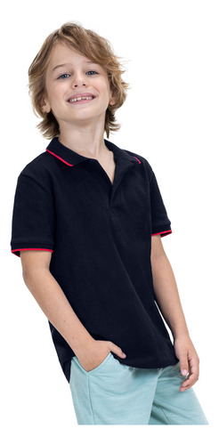 Camisa Infantil Menino Polo Algodão Trick Nick Tam 1 Ao 10