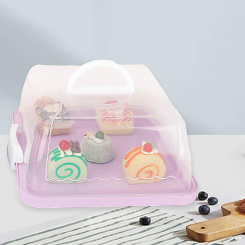 Soporte Para Tartas Con Tapa, Asa, Multiusos, Para Cupcakes,