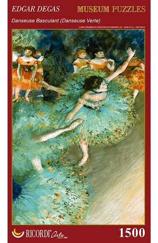 Edgar Degas Bailarina Verde Rompecabezas Ricordi 1500 Piezas