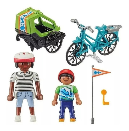 Imagen 2 de 5 de Playmobil Special Plus 70601 Mama En Excursion En Bicicleta