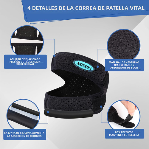 Rodillera Elastica Rodilleras Deportivas Rodillera Ajustable Para La Rodilla Soporte Para Deportes Aniczon