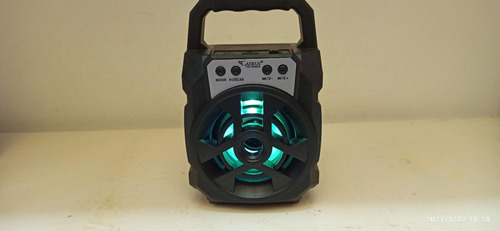 Caixa Caixinha De Som Portátil Bluetooth Mp3 Rádio Fm Sd Usb Cor Preto 110v/220v