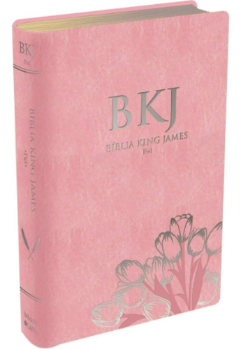 Bíblia Bkj Slim Ultra Fina 1611 King James Fiel Rosa