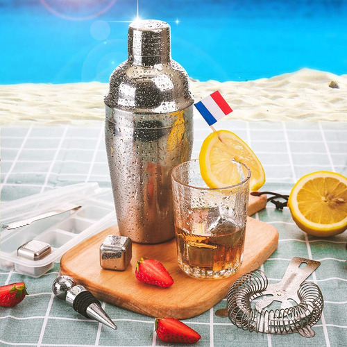Imagen 4 de 6 de 22pcs Bar Cocktail Set Boston Shaker Drink Making Kit