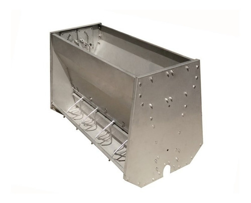 Imagen 2 de 5 de Comedero Para Lechones De Acero Inoxidable 10 Bocas
