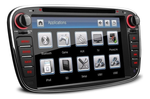Ford Focus 2008-2011 Dvd Gps Touch Bluetooth Rádio Usb Sd Hd