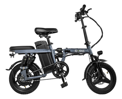 Bicicleta E-be Electrica Plegable E-flex Pro 750w 35km/h Color Gris Oscuro
