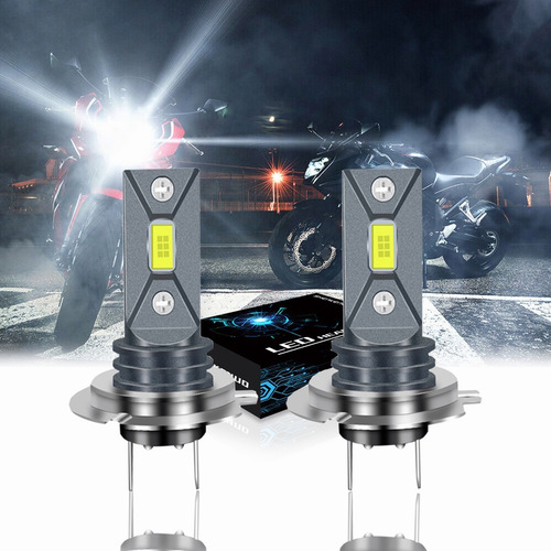 Faros Led De Motocicleta H7 Para Kawasaki Klr650 2008-2018