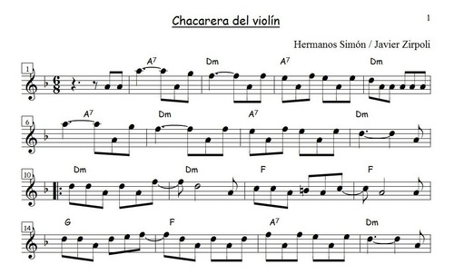 Chacareras Partituras Para Todos Los Instrumentos