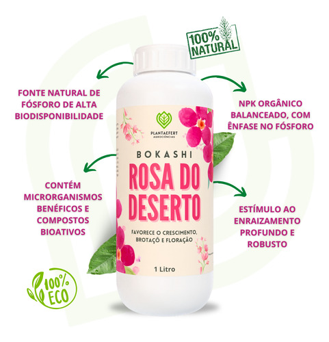 Adubo Natural Para Rosa Do Deserto Produto 100% Orgânico