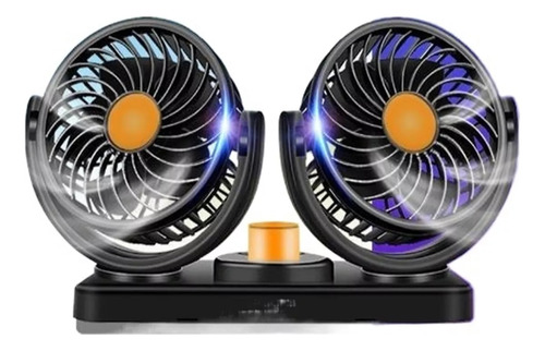 Ventilador De 2 Cabezales De 12 V/24 V Para Automóviles Y Ca