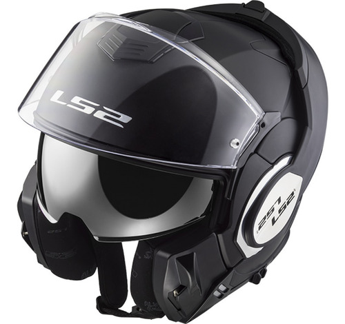  Casco Modular Ls2 399 Valiant Negro Mate Rebatible Marelli