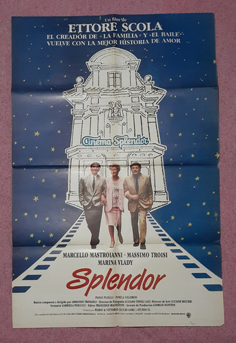 Splendor ( 1989 - Ettore Scola ) Poster Afiche Original Cine