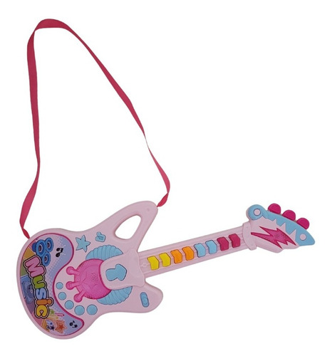 Guitarra Juguete Para Niños Y Niñas Musical Luz Y Sonido