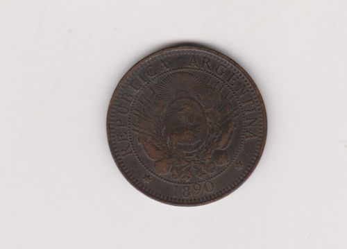 Moneda Argentina 2 Centavos Año 1890 Excelente