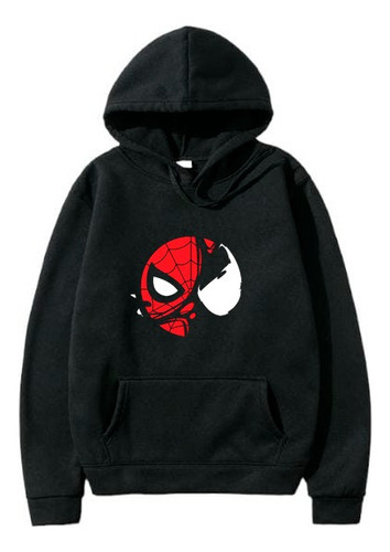 Buso Spiderman - Venom Hoddie Con Capota Avengers Marvel 