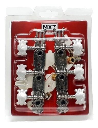 Imagem 1 de 5 de Tarraxas Tarrachas Violão Nylon Pino Grosso Cromado Barato