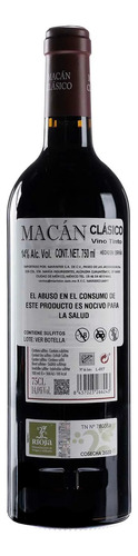 Pack De 12 Vino Tinto Macan Clasico 750ml España