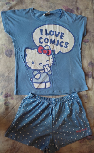 Multiusos Pijamas De Dama Short, Talla Xs Hello Kitty Samrio