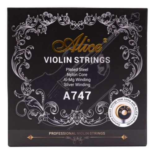 Encordoamento P/ Violino Alice A747 Profissional
